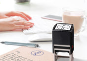 Self Inking Stamps - Dual Initials Monogram-Self Inking Stamps-Nations Photo Lab-Nations Photo Lab