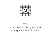 Self Inking Stamps - Plaid Monogram-Self Inking Stamps-Nations Photo Lab-Nations Photo Lab