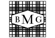 Self Inking Stamps - Plaid Monogram-Self Inking Stamps-Nations Photo Lab-Nations Photo Lab
