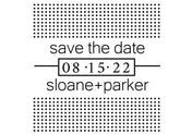 Self Inking Stamps - Dots Save The Date-Self Inking Stamps-Nations Photo Lab-Nations Photo Lab
