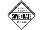 Self Inking Stamps - Diamond Save The Date-Self Inking Stamps-Nations Photo Lab-Nations Photo Lab