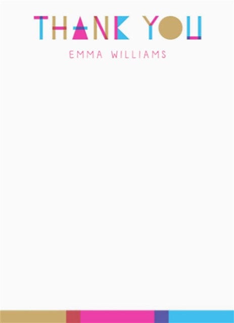 Abstract Tiles Thank You-Stationery Cards-Nations Photo Lab-Portrait-Pelorous-Thank You-Nations Photo Lab