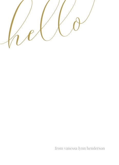 Big Hello-Stationery Cards-Nations Photo Lab-Portrait-Husk-Nations Photo Lab