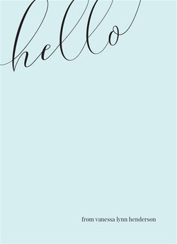 Big Hello-Stationery Cards-Nations Photo Lab-Portrait-Mable-Nations Photo Lab