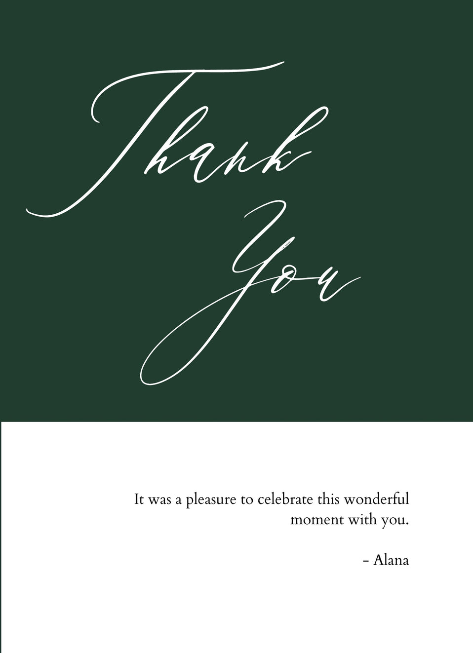 Big Thanks-Postcards-Nations Photo Lab-Portrait-British Racing Green-Nations Photo Lab