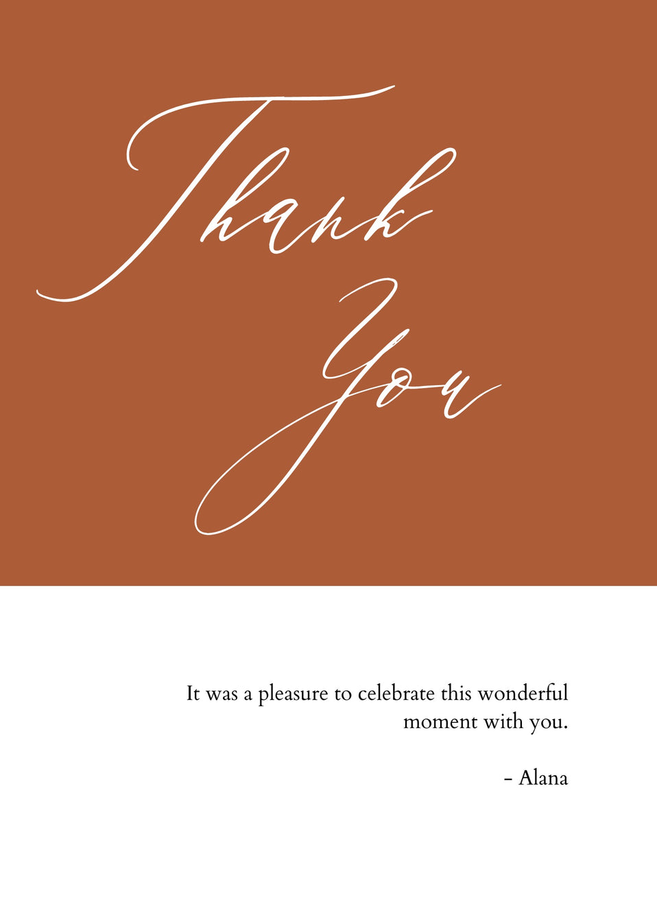 Big Thanks-Postcards-Nations Photo Lab-Portrait-Burnt Umber-Nations Photo Lab