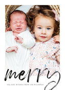 Brushstroke Wishes-Postcards-Nations Photo Lab-Portrait-Black-Merry Christmas-Nations Photo Lab
