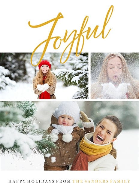 Classic Joy-Postcards-Nations Photo Lab-Portrait-Metallic Gold-Nations Photo Lab