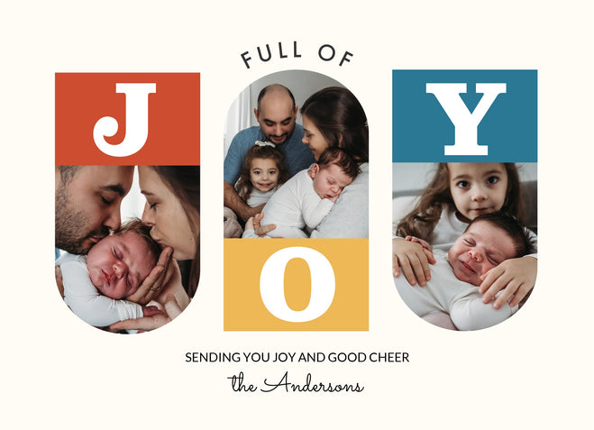 Colorblock Joy | Holiday Cards 2026 | Nations Photo Lab