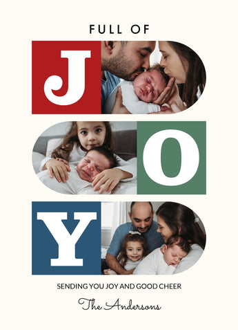 Colorblock Joy | Holiday Cards 2026 | Nations Photo Lab
