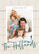 Colorful Plaid-Postcards-Nations Photo Lab-Portrait-Platinum-Happy Holidays-Nations Photo Lab