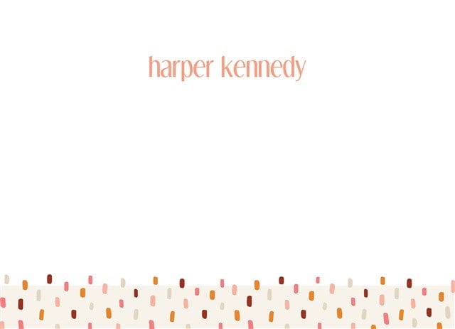 Dainty Dots-Stationery Cards-Nations Photo Lab-Landscape-Burnt Umber-Nations Photo Lab