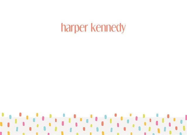 Dainty Dots-Stationery Cards-Nations Photo Lab-Landscape-Salmon-Nations Photo Lab