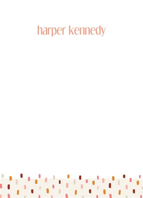 Dainty Dots-Stationery Cards-Nations Photo Lab-Portrait-Burnt Umber-Nations Photo Lab