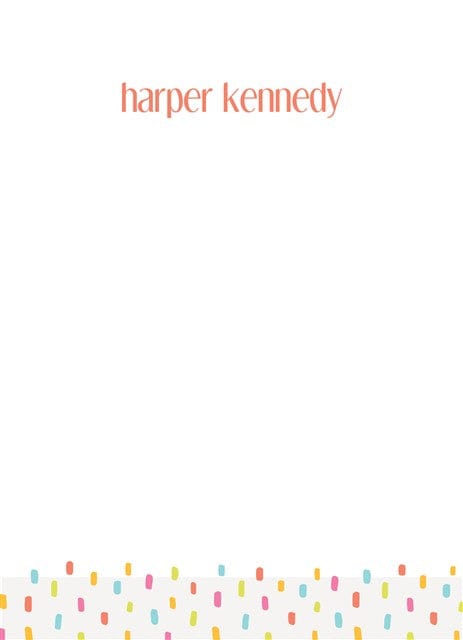 Dainty Dots-Stationery Cards-Nations Photo Lab-Portrait-Salmon-Nations Photo Lab