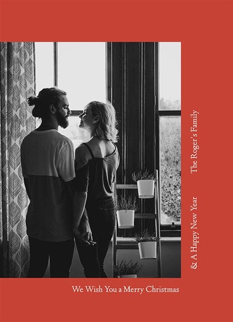 Fa La La Frame-Postcards-Nations Photo Lab-Portrait-Bright Mahogany-Nations Photo Lab