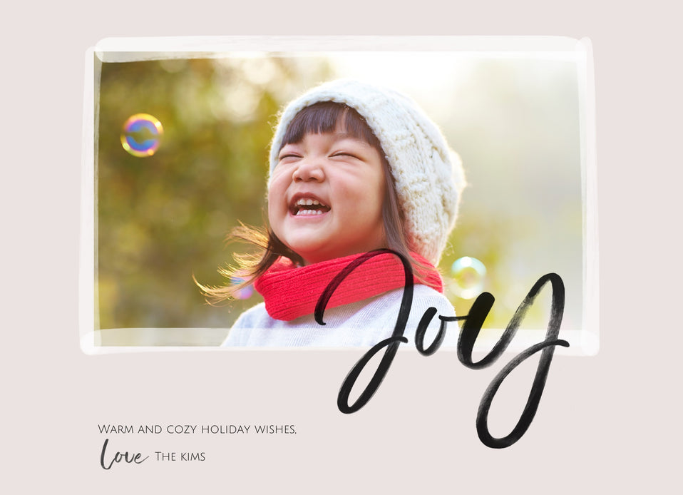 Festive Script-Postcards-Nations Photo Lab-Landscape-Platinum-Happy Holidays-Nations Photo Lab