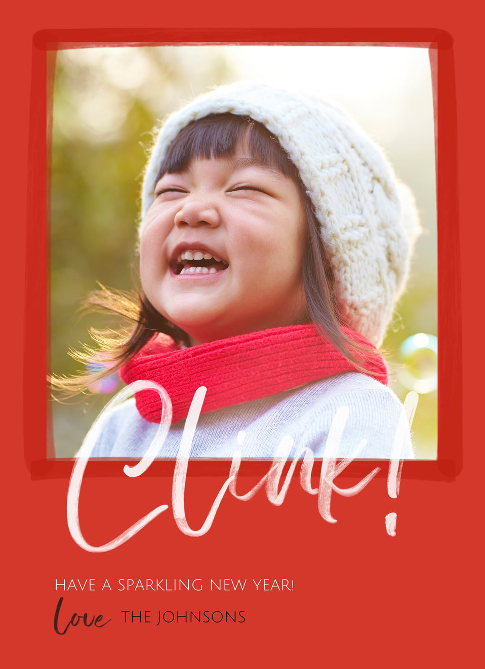 Festive Script-Postcards-Nations Photo Lab-Portrait-Persian Red-Happy New Year-Nations Photo Lab