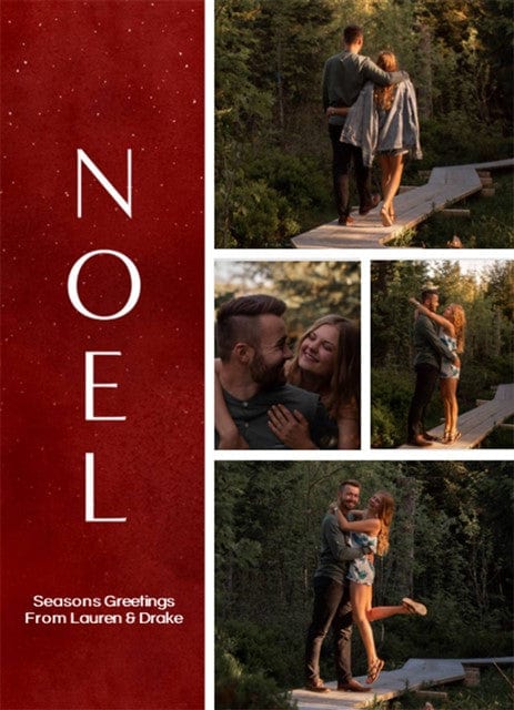 First Noel-Postcards-Nations Photo Lab-Portrait-Dark Red-Nations Photo Lab