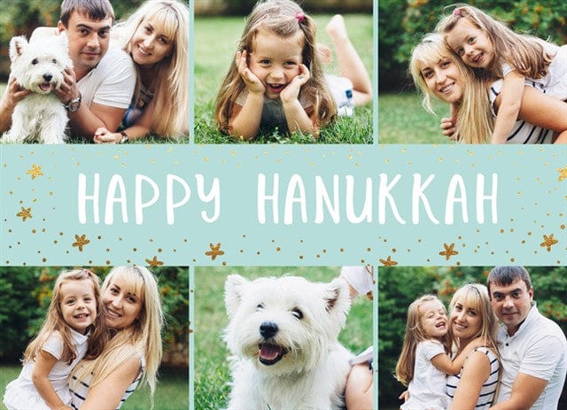 Happy Starry Hanukkah-Postcards-Nations Photo Lab-Landscape-Nations Photo Lab