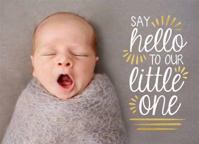 Hello There Little One-Foil Cards-Nations Photo Lab-Landscape-Nations Photo Lab