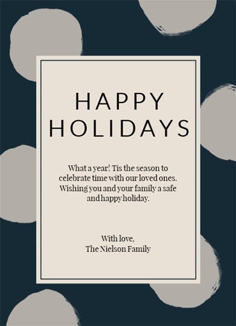 Holiday Dots-Postcards-Nations Photo Lab-Portrait-Dark Cerulean-Nations Photo Lab