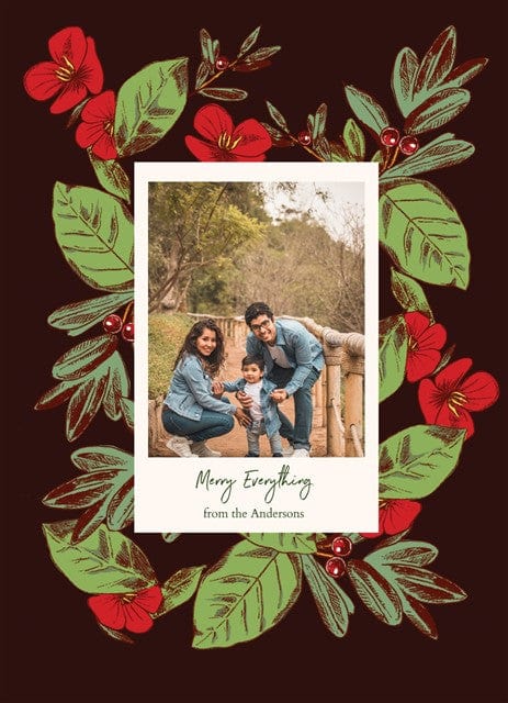 Holiday Holly Red-Postcards-Nations Photo Lab-Portrait-Nations Photo Lab