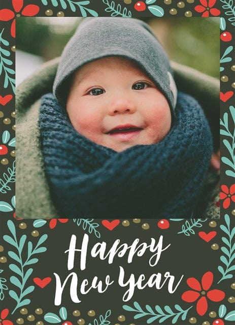 Holiday Joy-Postcards-Nations Photo Lab-Portrait-Happy New Year-Nations Photo Lab
