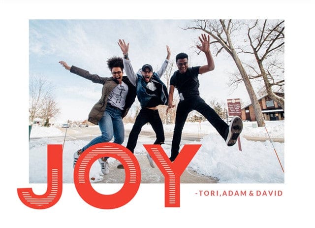 Joy To You And Me-Postcards-Nations Photo Lab-Landscape-Bright Mahogany-Nations Photo Lab