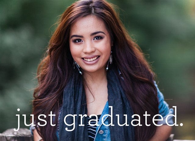 Hashtag Graduated Just Graduated | Graduation Cards | Nations Photo Lab