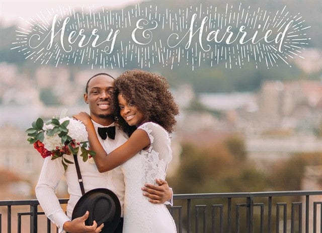 Merry and Married-Postcards-Nations Photo Lab-Landscape-Nations Photo Lab