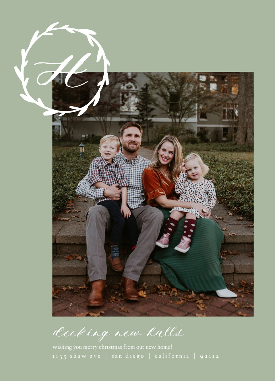 Merry Monogram-Postcards-Nations Photo Lab-Portrait-Laurel Green-New Home-Nations Photo Lab