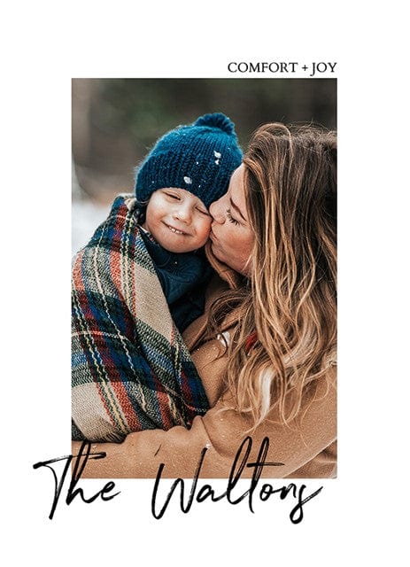 Modern and Minimal-Postcards-Nations Photo Lab-Portrait-Holiday Blessings-Nations Photo Lab
