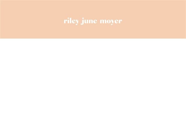 Neatly Named-Stationery Cards-Nations Photo Lab-Landscape-Pink Lady-Nations Photo Lab