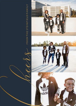 New Year Cheer-Foil Cards-Nations Photo Lab-Portrait-Dark Cerulean-Nations Photo Lab