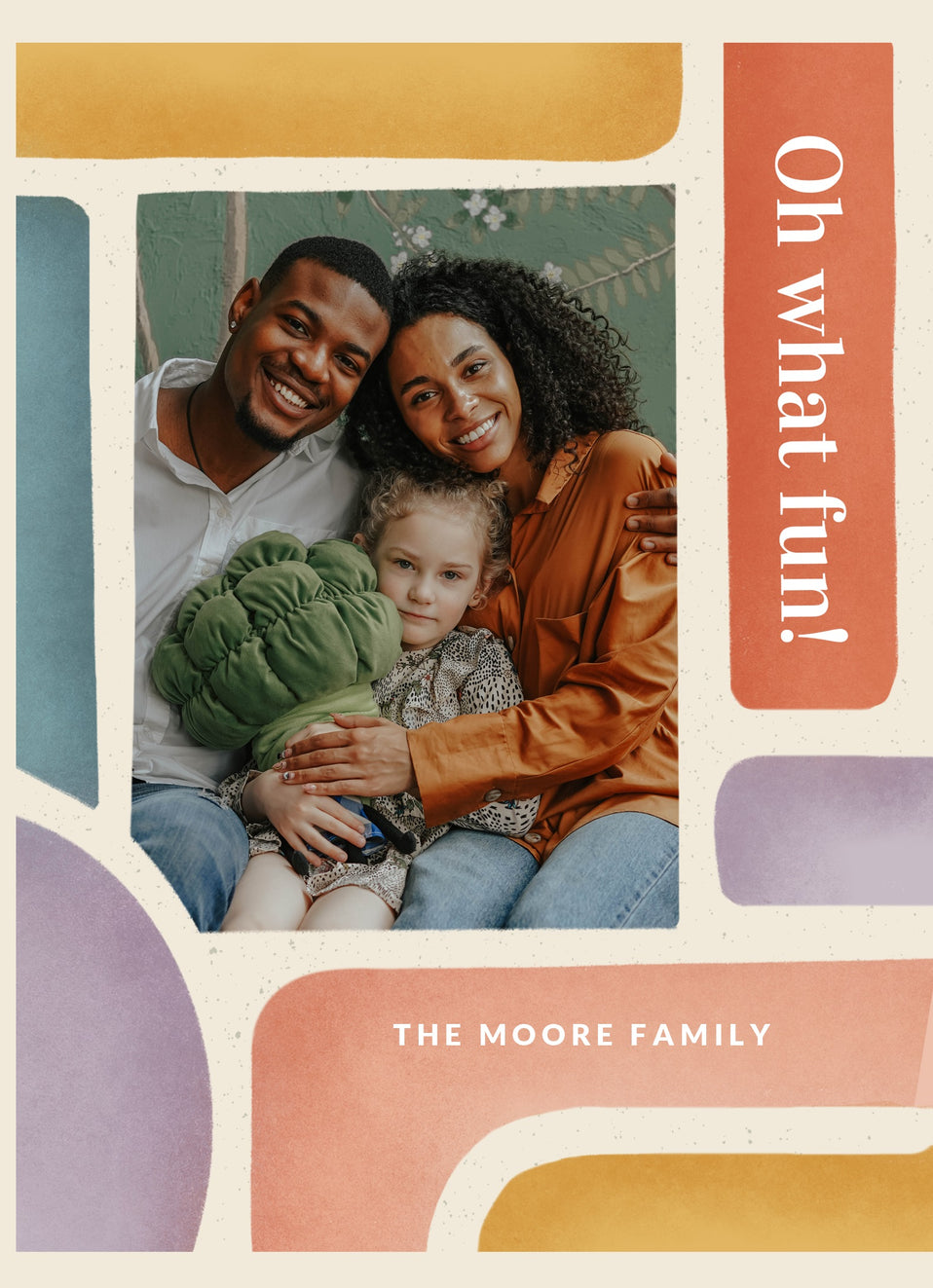 Painted Shapes-Postcards-Nations Photo Lab-Portrait-Black Shadows-Merry Christmas-Nations Photo Lab