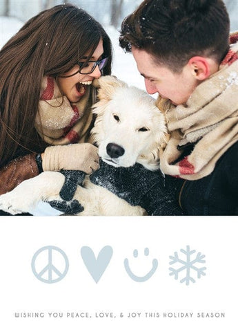 Peace and Love and Snowflakes-Postcards-Nations Photo Lab-Portrait-Nations Photo Lab