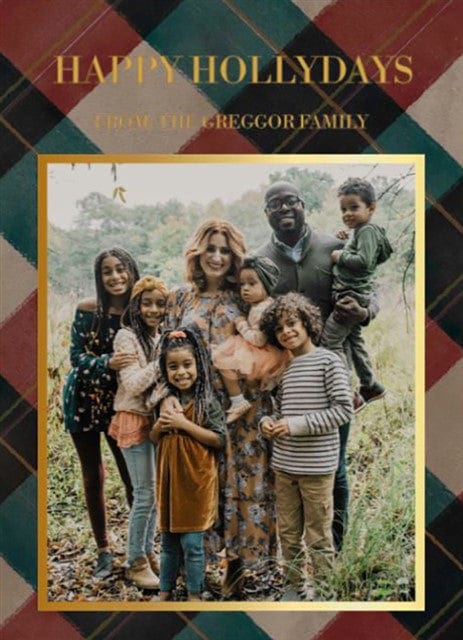 Peace And Plaid-Foil Cards-Nations Photo Lab-Portrait-Auburn-Nations Photo Lab