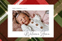 Plaid Announcement-Postcards-Nations Photo Lab-Landscape-Bright Red-New Baby-Nations Photo Lab