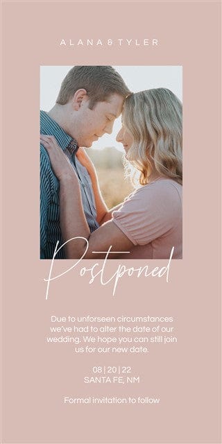 Postponed-Photo Greeting Cards-Nations Photo Lab-Portrait-Beauty Bush-Nations Photo Lab