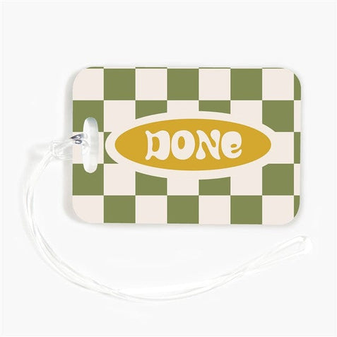 Retro Checkerboard-Luggage Tags-Nations Photo Lab-Landscape-Nations Photo Lab