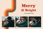 Retro Regards-Postcards-Nations Photo Lab-Landscape-Fern Green-Merry Christmas-Nations Photo Lab