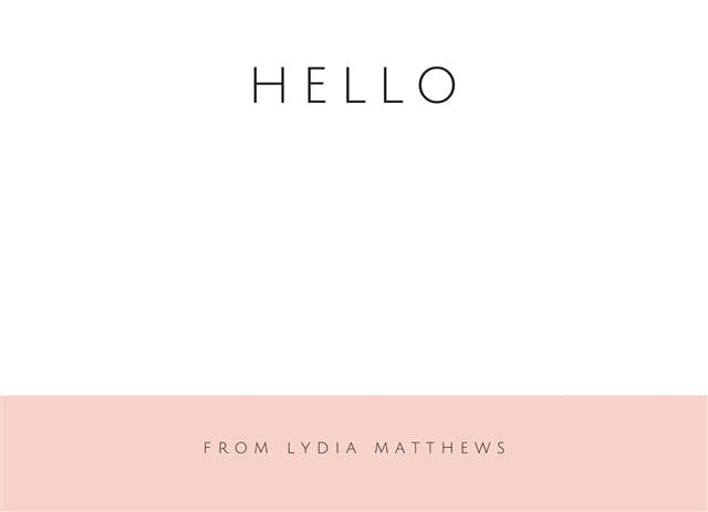 Saying Hello-Stationery Cards-Nations Photo Lab-Landscape-Watusi-Nations Photo Lab