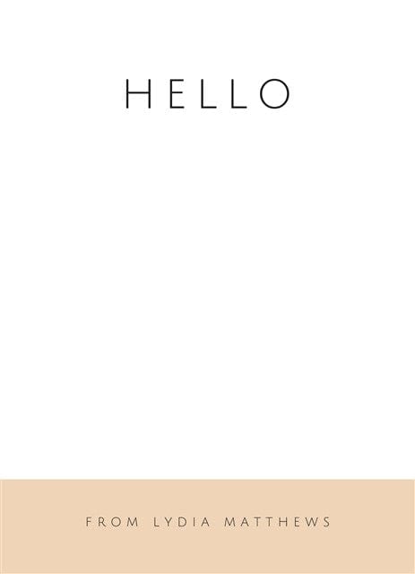 Saying Hello-Stationery Cards-Nations Photo Lab-Portrait-Pink Lady-Nations Photo Lab