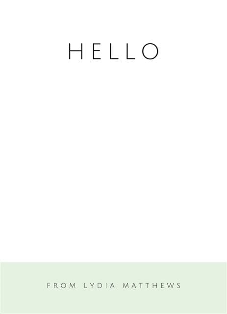 Saying Hello-Stationery Cards-Nations Photo Lab-Portrait-Panache-Nations Photo Lab