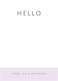 Saying Hello-Stationery Cards-Nations Photo Lab-Portrait-Snuff-Nations Photo Lab