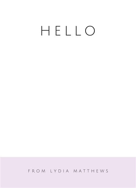 Saying Hello-Stationery Cards-Nations Photo Lab-Portrait-Snuff-Nations Photo Lab