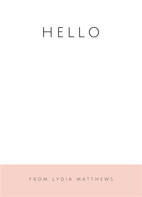 Saying Hello-Stationery Cards-Nations Photo Lab-Portrait-Watusi-Nations Photo Lab