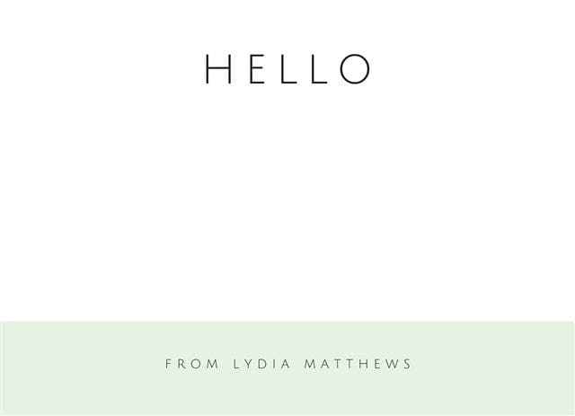 Saying Hello-Stationery Cards-Nations Photo Lab-Landscape-Panache-Nations Photo Lab