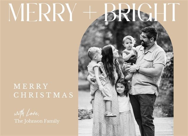 Serene Joy-Postcards-Nations Photo Lab-Landscape-Dark Vanilla-Merry Christmas-Nations Photo Lab